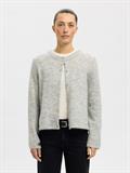 SLWLULU NEW LS KNIT CARDIGAN NOOS light grey melange