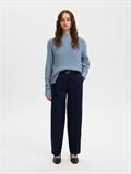 SLWSELMA SUS LS KNIT PULLOVER NOOS dusty blue
