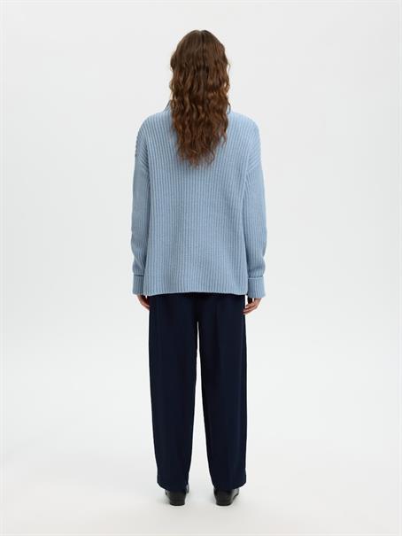 SLWSELMA SUS LS KNIT PULLOVER NOOS dusty blue