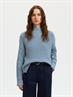 SLWSELMA SUS LS KNIT PULLOVER NOOS dusty blue