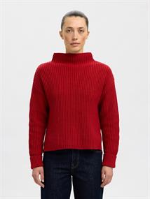 SLWSELMA SUS LS KNIT PULLOVER NOOS equestrian red