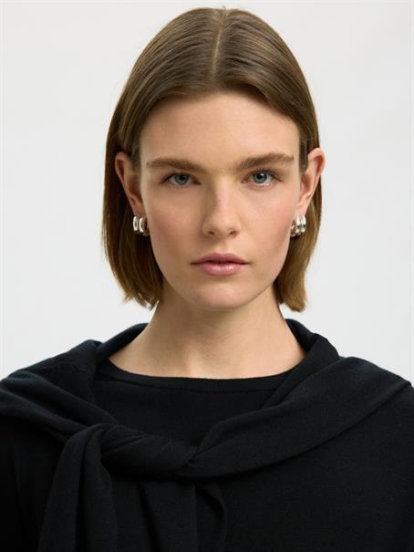 SLWTHEA LS KNIT MERINO O-NECK NOOS black