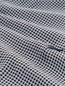 small blue brown dot print