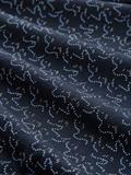 small blue wave print