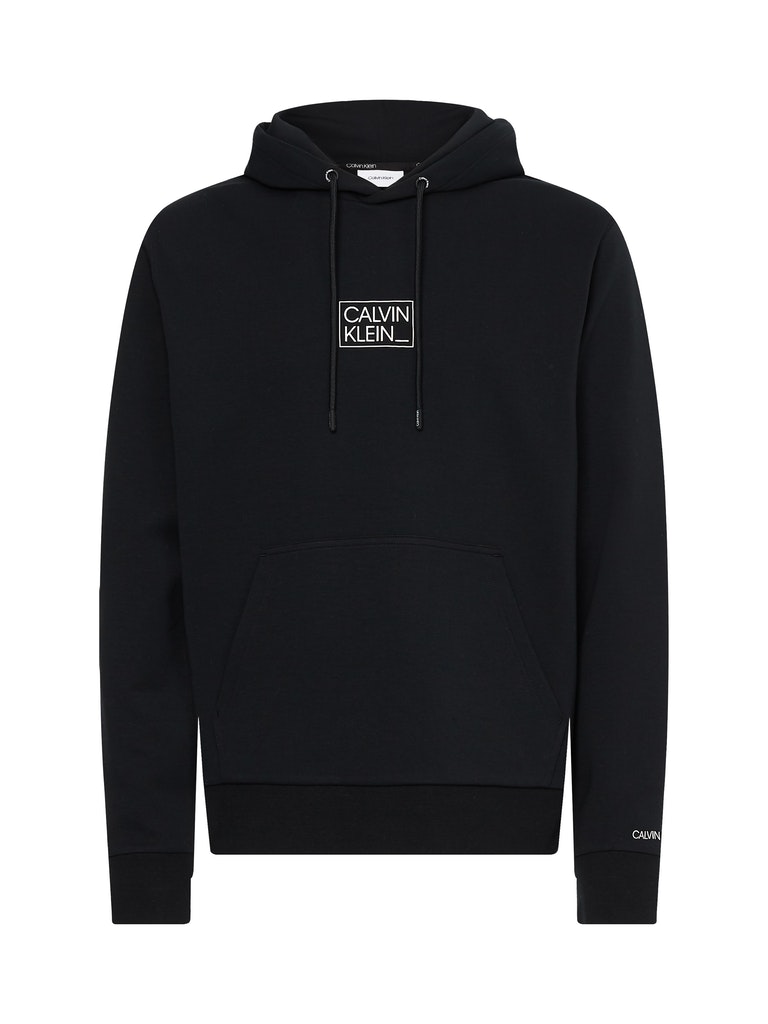Calvin Klein Herren Pullover K10k108181 Ck Black - white hoodie