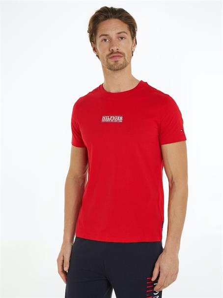 SMALL HILFIGER TEE primary red