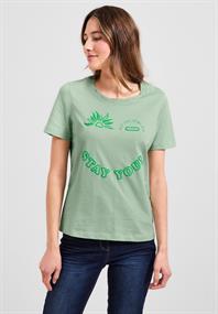Smiley Fotoprint T-Shirt fresh salvia green