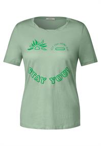 Smiley Fotoprint T-Shirt fresh salvia green