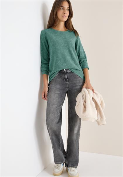 smoky green heather melange