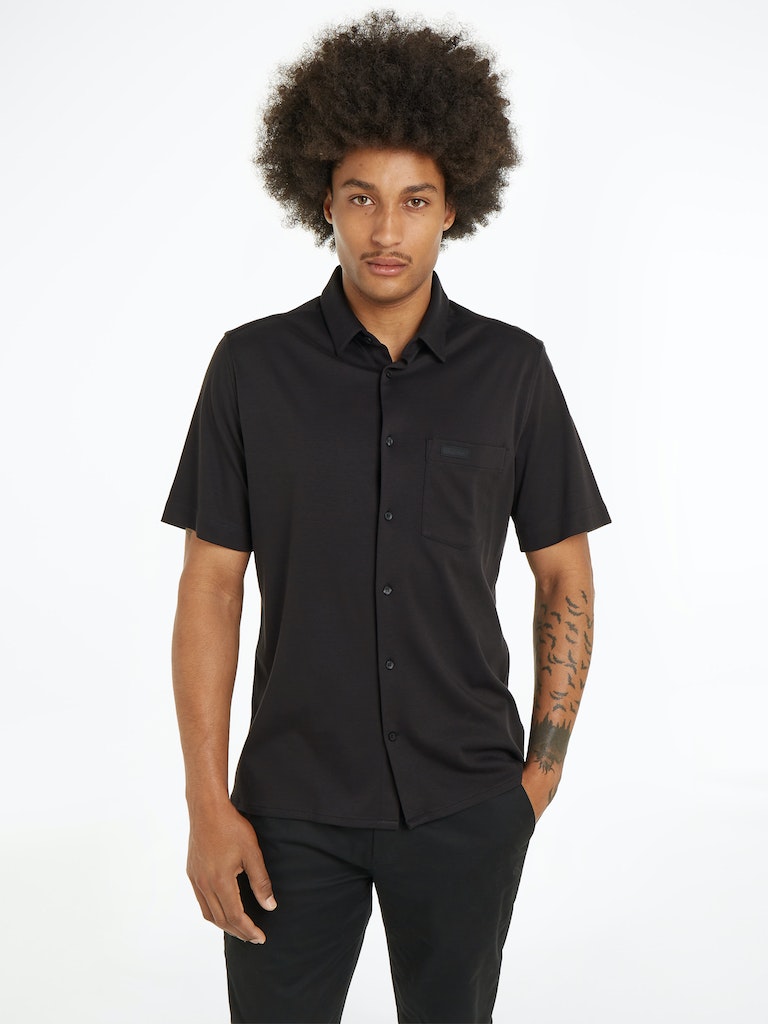 Calvin Klein Herren Halbarmhemd SMOOTH COTTON POCKET S S SHIRT kentucky blue bequem online kaufen bei Tara M
