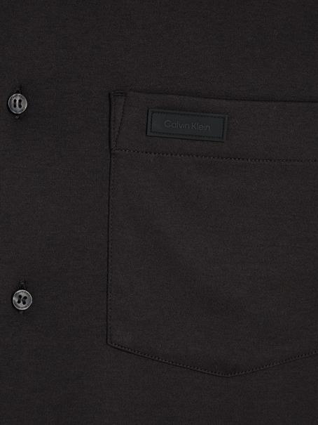 SMOOTH COTTON POCKET S/S SHIRT ck black