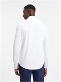 SMOOTH COTTON POCKET SLIM SHIRT bright white