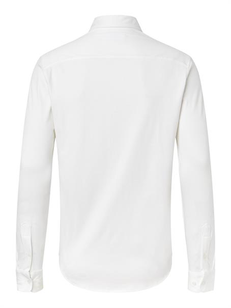 SMOOTH COTTON POCKET SLIM SHIRT bright white