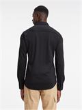 SMOOTH COTTON POCKET SLIM SHIRT ck black