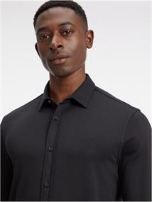 SMOOTH COTTON POCKET SLIM SHIRT ck black