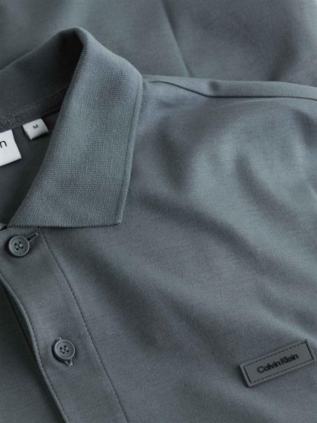 SMOOTH COTTON SLIM POLO grey