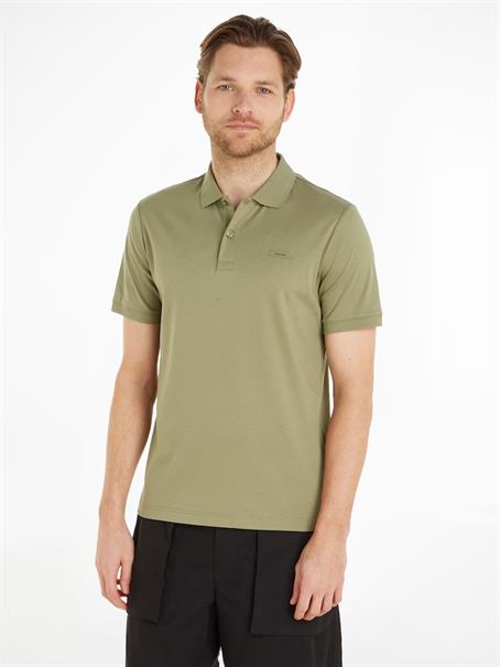 SMOOTH COTTON SLIM POLO grün