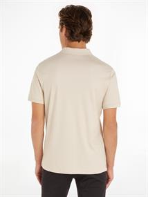 SMOOTH COTTON SLIM POLO stony beige