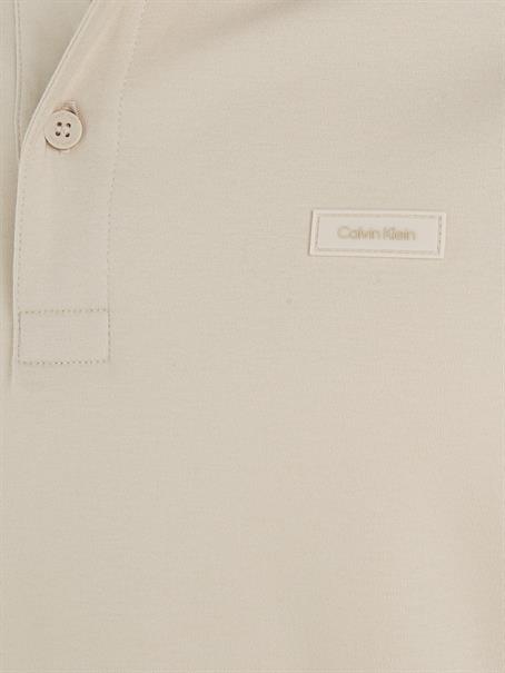 SMOOTH COTTON SLIM POLO stony beige