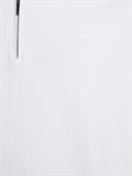 SMOOTH COTTON WELT ZIP POLO bright white