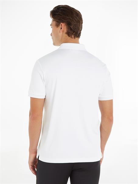 SMOOTH COTTON WELT ZIP POLO bright white