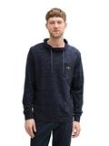 Snood Langarmshirt mit Brusttasche sky captain blue stripy inject