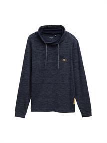 Snood Langarmshirt mit Brusttasche sky captain blue stripy inject