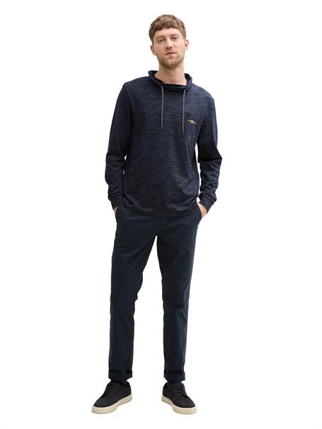 Snood Langarmshirt mit Brusttasche sky captain blue stripy inject