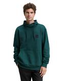 Snood Sweatshirt in Melange-Optik jasper green navy structure