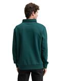 Snood Sweatshirt in Melange-Optik jasper green navy structure