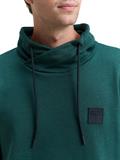 Snood Sweatshirt in Melange-Optik jasper green navy structure