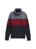 Snood Sweatshirt mit Colour Blocking cabarnet bordeaux red