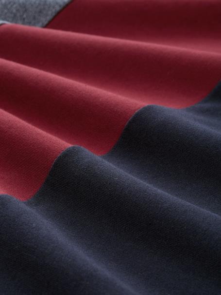Snood Sweatshirt mit Colour Blocking cabarnet bordeaux red