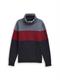 Snood Sweatshirt mit Colour Blocking cabarnet bordeaux red