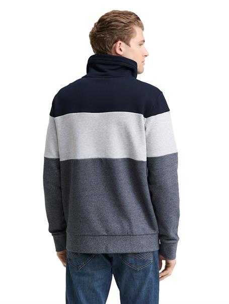 Snood Sweatshirt mit Colour Blocking navy grindle structure
