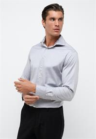Soft Luxury Shirt Twill Langarm grau