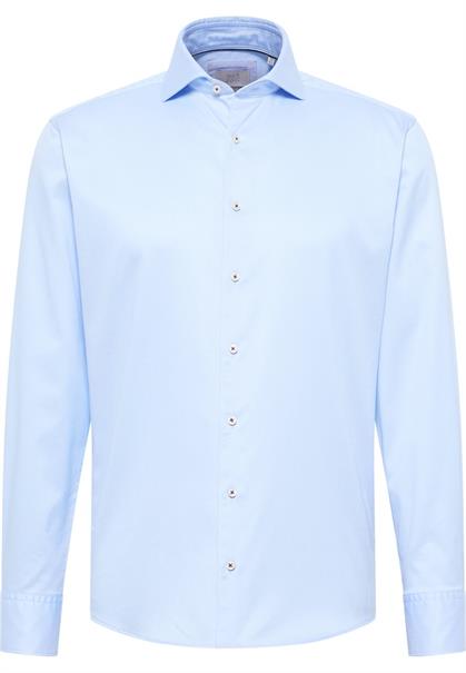 Soft Luxury Shirt Twill Langarm hellblau