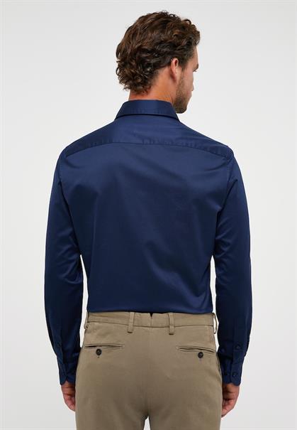 Soft Luxury Shirt Twill Langarm navy