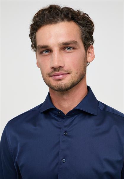 Soft Luxury Shirt Twill Langarm navy