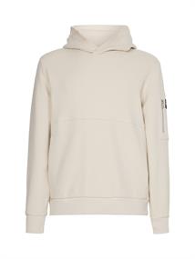 SOFT STRUCTURED HOODIE stony beige