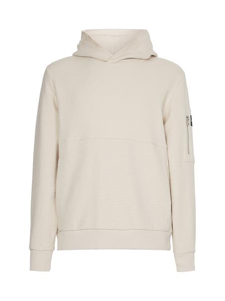 SOFT STRUCTURED HOODIE stony beige