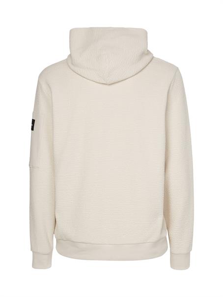 SOFT STRUCTURED HOODIE stony beige