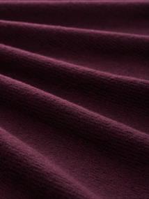Soft-Touch Sweatshirt mit Knopf-Details dark red mélange
