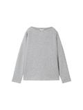 Soft-Touch Sweatshirt mit Knopf-Details medium silver grey melange