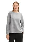 Soft-Touch Sweatshirt mit Knopf-Details medium silver grey melange