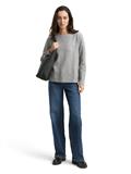 Soft-Touch Sweatshirt mit Knopf-Details medium silver grey melange