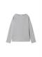 Soft-Touch Sweatshirt mit Knopf-Details medium silver grey melange
