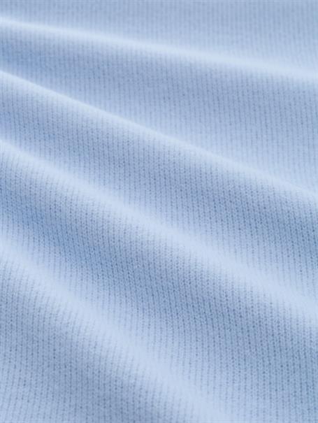 Soft-Touch Sweatshirt mit Knopf-Details mid blue melange