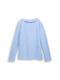 Soft-Touch Sweatshirt mit Knopf-Details mid blue melange