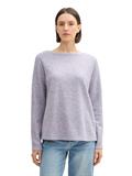 Soft-Touch Sweatshirt mit Knopf-Details soft lavender melange